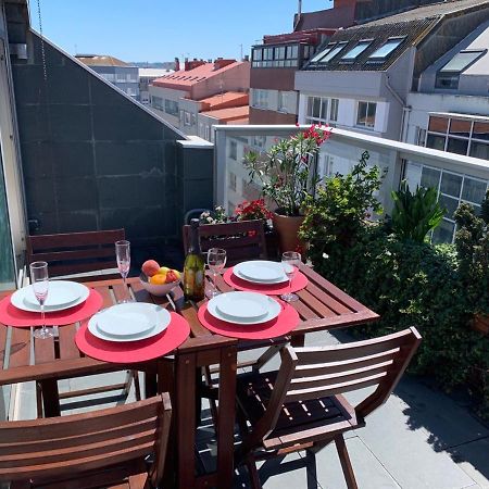 Penthouse With Terrace And Views Near Oza'S Beach Apartment A Coruna Exterior photo