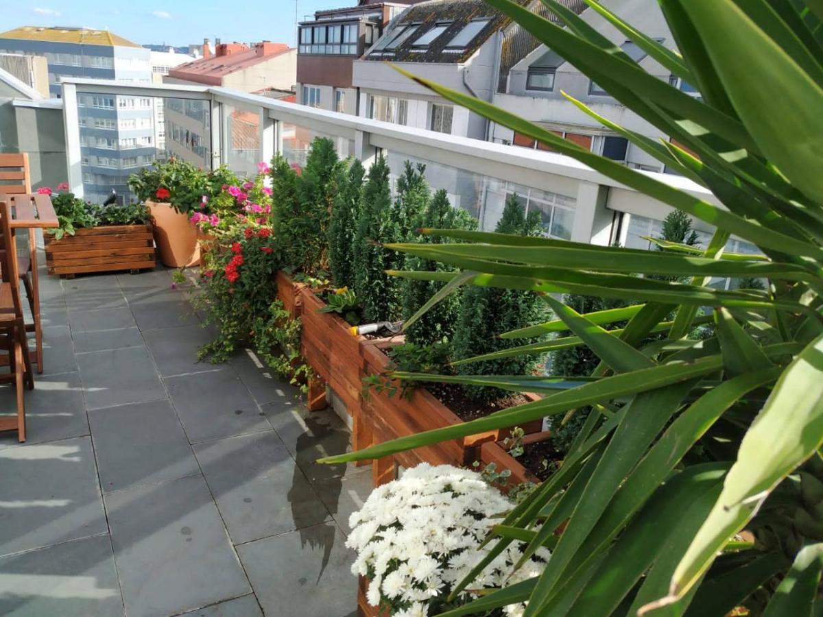 Penthouse With Terrace And Views Near Oza'S Beach Apartment A Coruna Exterior photo
